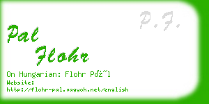 pal flohr business card